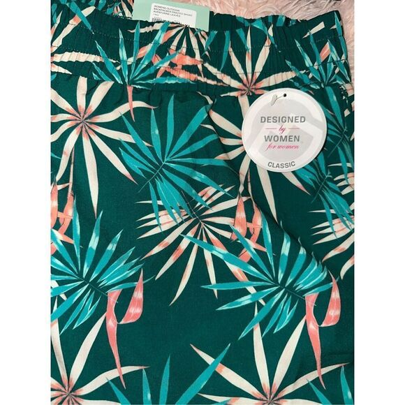 Magellan tropical floral Athletic running shorts women’s size XL NWT - Picture 2 of 4